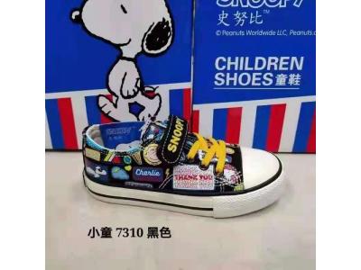 【混批】儿童鞋批发正品儿童鞋史努比布鞋小童7310二色